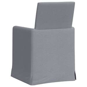 Jídelní židle 2 pcs Světle šedá 57 x 67 x 95 cm textil - obrázek 6