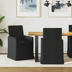 Jídelní židle 2 pcs Černá 57 x 67 x 95 cm textil - obrázek 1
