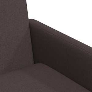 Jídelní židle 2 pcs Tmavě hnědá 57 x 67 x 95 cm textil - obrázek 7