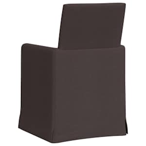 Jídelní židle 2 pcs Tmavě hnědá 57 x 67 x 95 cm textil - obrázek 6