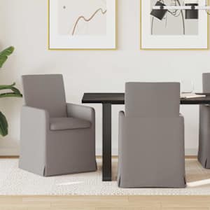 Jídelní židle 2 pcs Taupe 57 x 67 x 95 cm textil - obrázek 1
