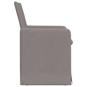 Jídelní židle 2 pcs Taupe 57 x 67 x 95 cm textil - obrázek 5