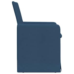 Jídelní židle 2 pcs Modrá 57 x 67 x 95 cm textil - obrázek 5