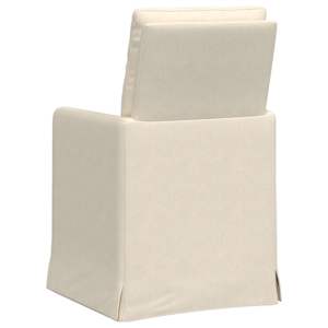 Jídelní židle 2 pcs Béžová 57 x 67 x 98 cm Tkanina - obrázek 6