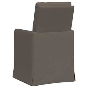 Jídelní židle 2 pcs Světle šedá 57 x 67 x 98 cm Tkanina - obrázek 6