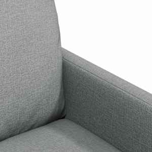 Jídelní židle 2 pcs Světle šedá 57 x 67 x 98 cm textil - obrázek 7