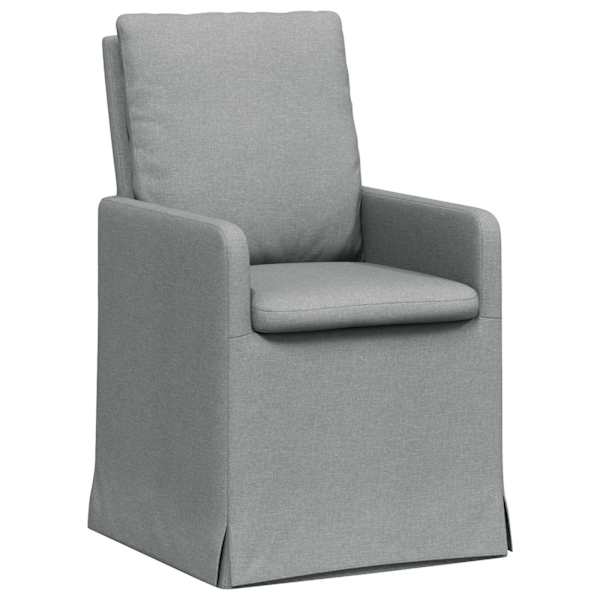 vidaXL S&ouml;&ouml;gitoa Toolid 2 tk kangas Helehall 57 x 67 x 98 cm