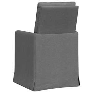 Jídelní židle 2 pcs Tmavě šedá 57 x 67 x 98 cm textil - obrázek 6