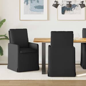 Jídelní židle 2 pcs Černá 57 x 67 x 98 cm textil - obrázek 1