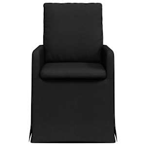 Jídelní židle 2 pcs Černá 57 x 67 x 98 cm textil - obrázek 4