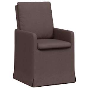 vidaXL S&ouml;&ouml;gitoa Toolid 2 tk kangas Tumepruun 57 x 67 x 98 cm