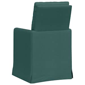 Jídelní židle 2 pcs Tmavě zelená 57 x 67 x 98 cm textil - obrázek 6