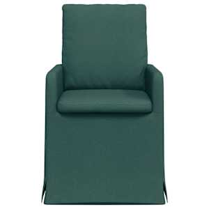 Jídelní židle 2 pcs Tmavě zelená 57 x 67 x 98 cm textil - obrázek 4