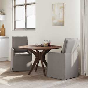 Jídelní židle 2 pcs Taupe 57 x 67 x 98 cm textil - obrázek 3