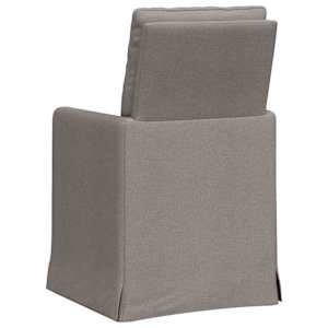 Jídelní židle 2 pcs Taupe 57 x 67 x 98 cm textil - obrázek 6