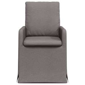 Jídelní židle 2 pcs Taupe 57 x 67 x 98 cm textil - obrázek 4
