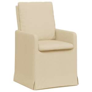 vidaXL S&ouml;&ouml;gitoa Toolid 2 tk kangas cream 57 x 67 x 98 cm