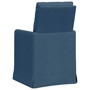 Jídelní židle 2 pcs Modrá 57 x 67 x 98 cm textil - obrázek 6