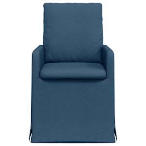 Jídelní židle 2 pcs Modrá 57 x 67 x 98 cm textil - obrázek 4