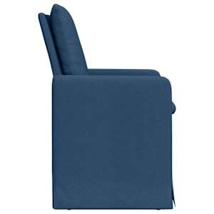 Jídelní židle 2 pcs Modrá 57 x 67 x 98 cm textil - obrázek 5