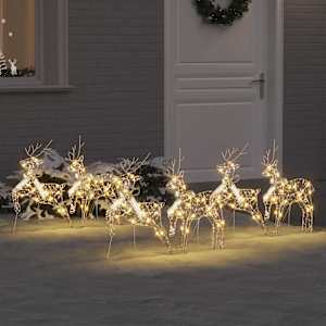 LED Sobové s 180 LED diodami 6 pcs Zlatá PET - obrázek 1