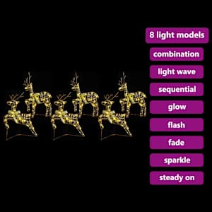 LED Sobové s 180 LED diodami 6 pcs Zlatá PET - obrázek 9