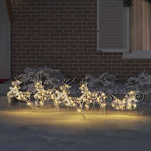 LED Sobové s 40 LED diodami 5 pcs Zlatá PET - obrázek 3