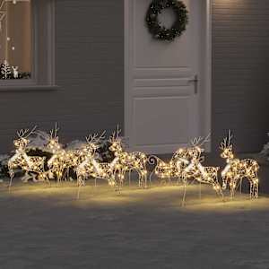LED Sobové s 40 LED diodami 7 pcs Zlatá PET - obrázek 1