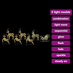 LED Sobové s 40 LED diodami 7 pcs Zlatá PET - obrázek 9