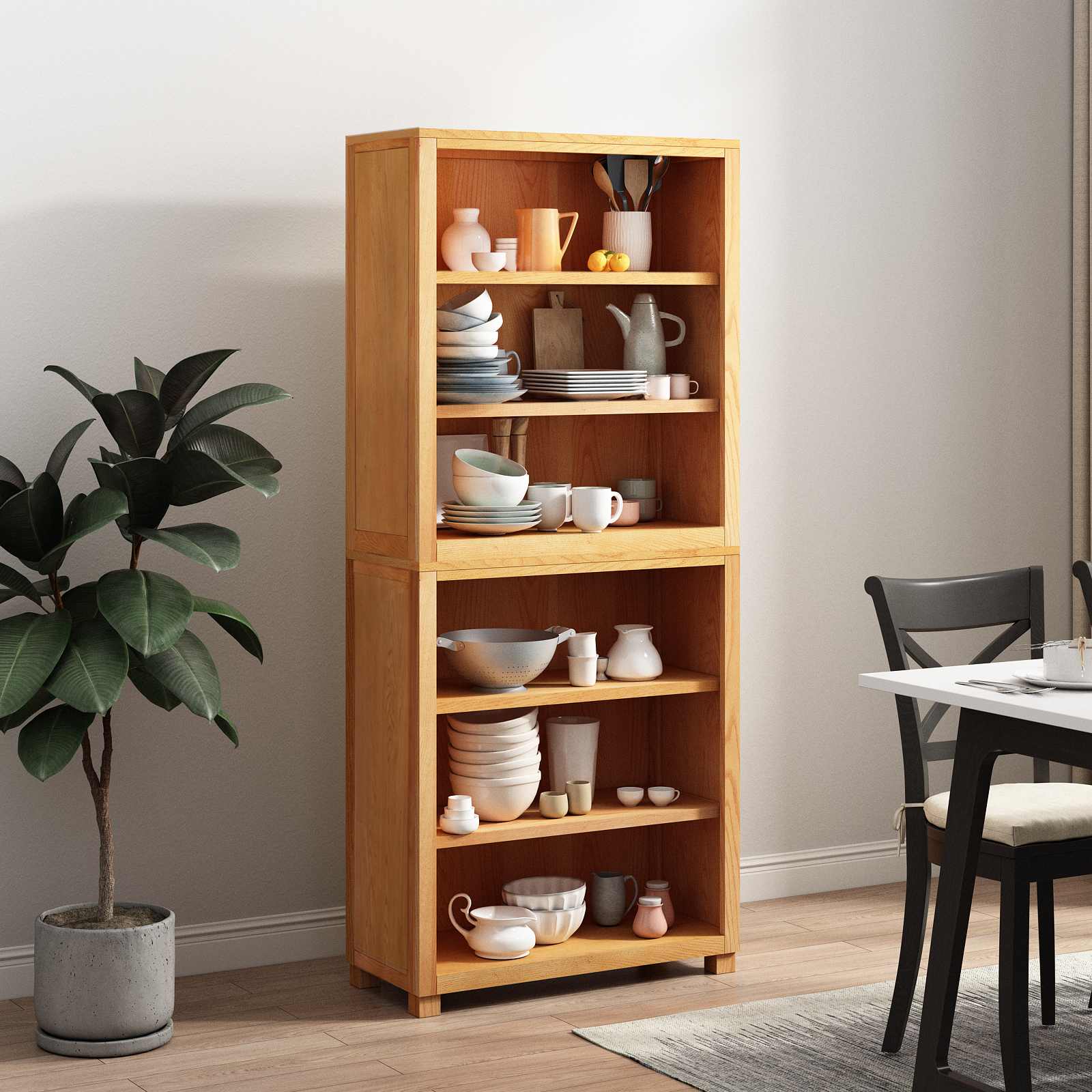 Varastokalustesarja säilytystilassa Ruskea Tekninen puu - Image 4