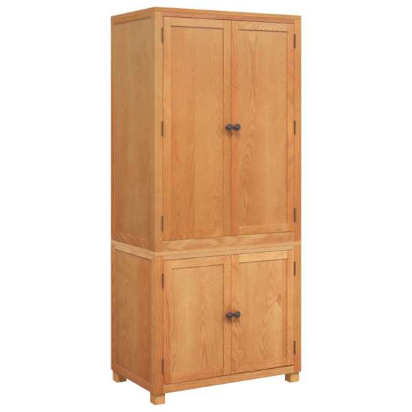 vidaXL K&otilde;rvalkappide komplekt uksega 2 tk Pruun 80 x 50 x 180 cm