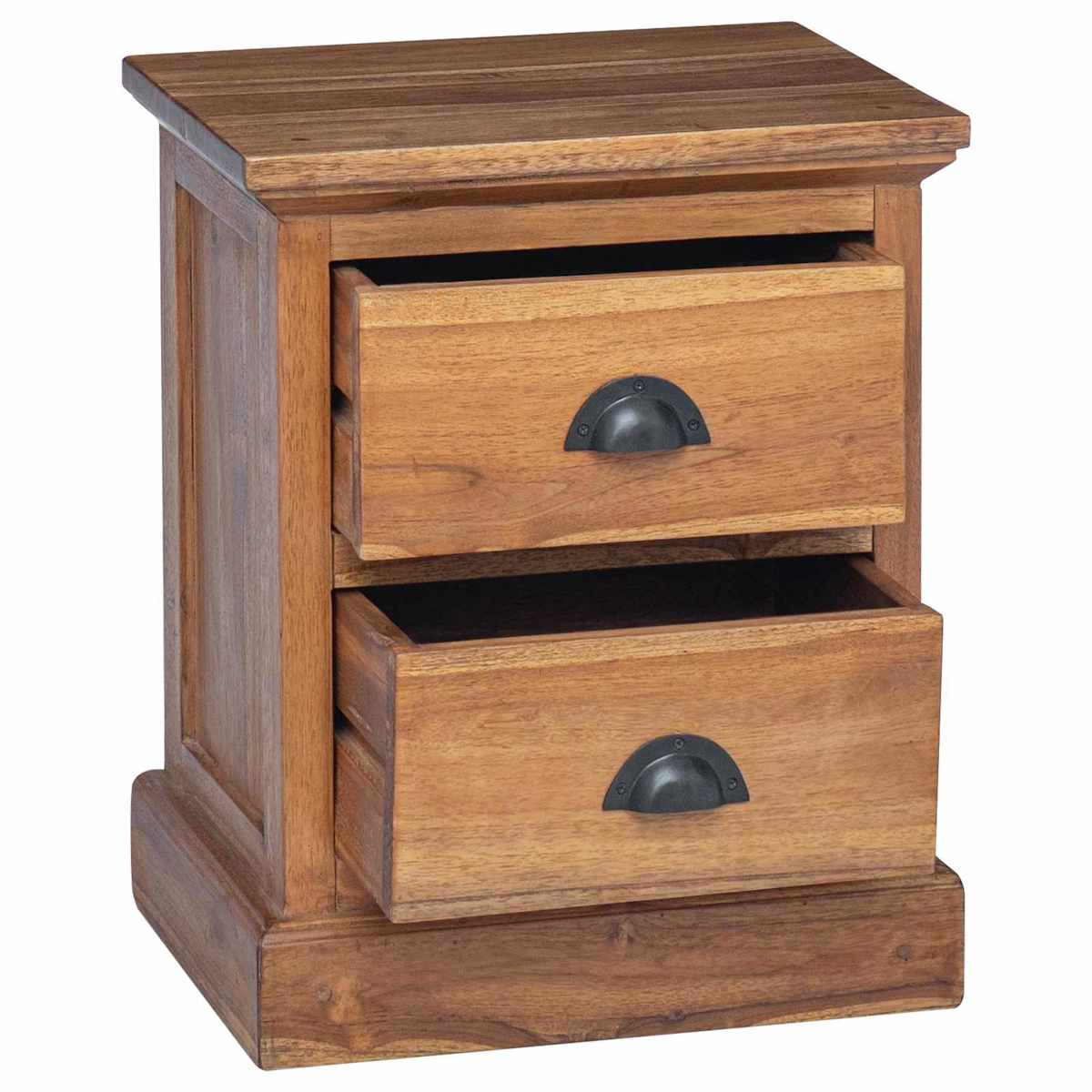Sengebord med skuffe Naturfarvet 40 x 30 x 50 cm Massiv Teaktræ - Billede 5