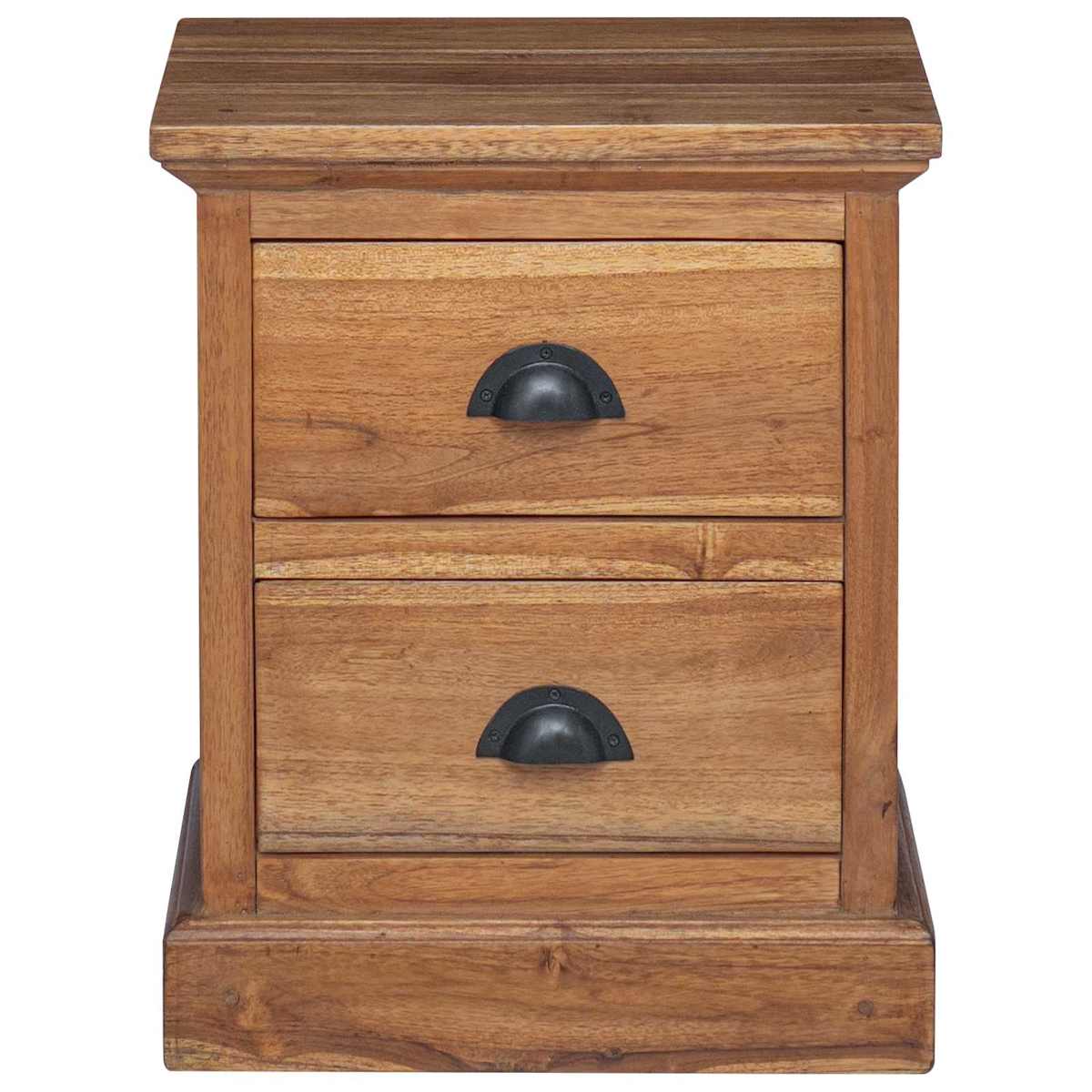 Sengebord med skuffe Naturfarvet 40 x 30 x 50 cm Massiv Teaktræ - Billede 6