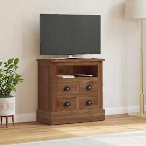 Omarica za shranjevanje Naravna 60 x 30 x 60 cm Trden tikov les