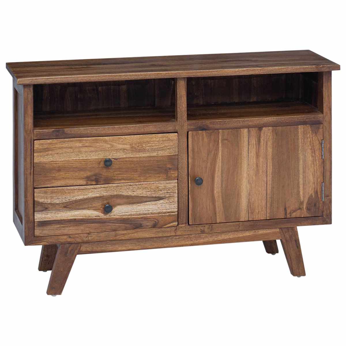 Sideboard Naturfarvet 100 x 30 x 68 cm Massiv Teaktræ - Billede 2