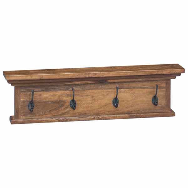 vidaXL Seinale paigaldatav riidepuu Neutraalne 70 x 10 x 20 cm