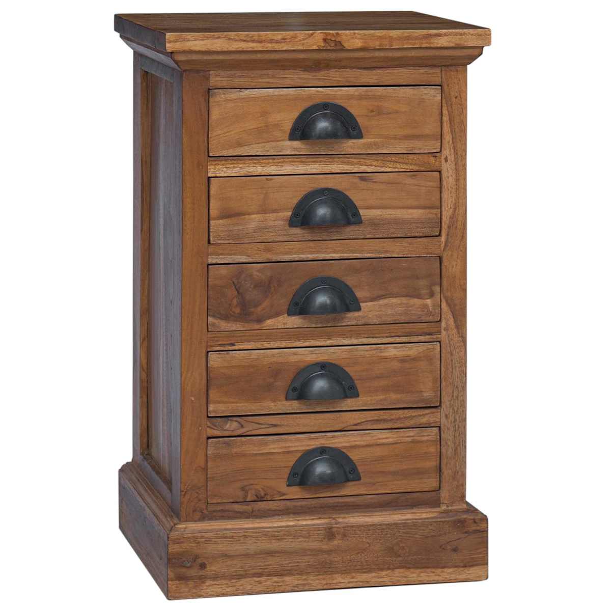 Skuffeskab Naturfarvet 35 x 30 x 60 cm Massiv Teaktræ - Billede 2