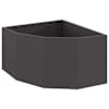 vidaXL Nurgapott Must 60 x 60 x 35 cm Teras