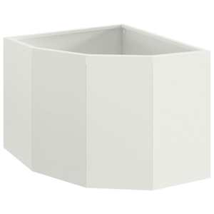 vidaXL Nurgapott Valge 45 x 45 x 35 cm Teras