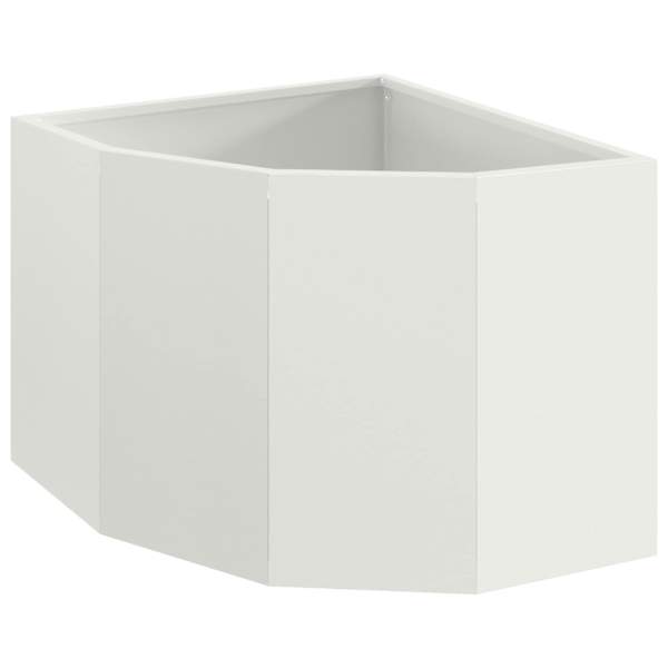 vidaXL Nurgapott Valge 45 x 45 x 35 cm Teras