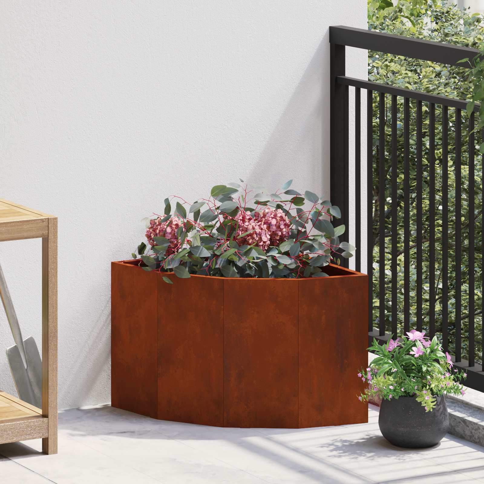 Kotni sadilnik Rjav 45 x 45 x 35 cm Odporno jeklo