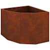 vidaXL Nurgapott Rooste 45 x 45 x 35 cm Ilmastikukindel teras