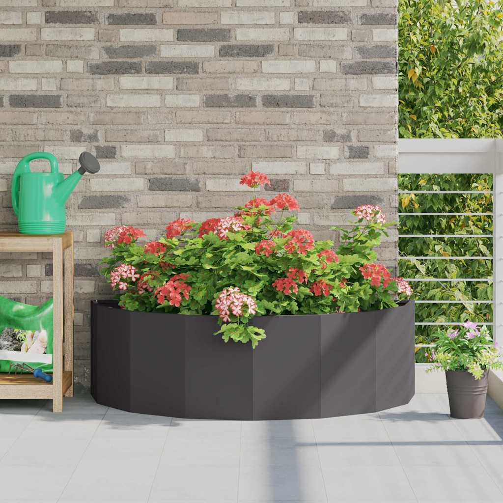 vidaXL Jardinieră Negru 120 x 60 x 35 cm Oțel