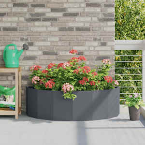Cvetlično korito Antracit 120 x 60 x 35 cm Jeklo