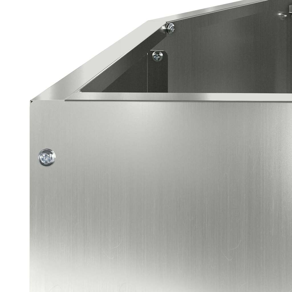 Plantekasse Sølv 120 x 60 x 35 cm Galvaniseret stål 9 8721288291271 detail en hd 1