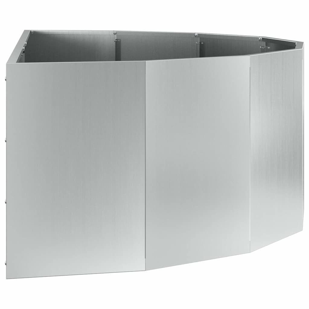 Plantekasse Sølv 120 x 60 x 35 cm Galvaniseret stål 6 8721288291271 wbg si en hd 4
