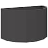 vidaXL Taimekast Must 60 x 30 x 35 cm Teras