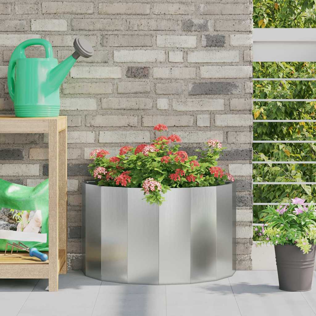 vidaXL Jardinieră Argintiu 60 x 30 x 35 cm Oțel Galvanizat