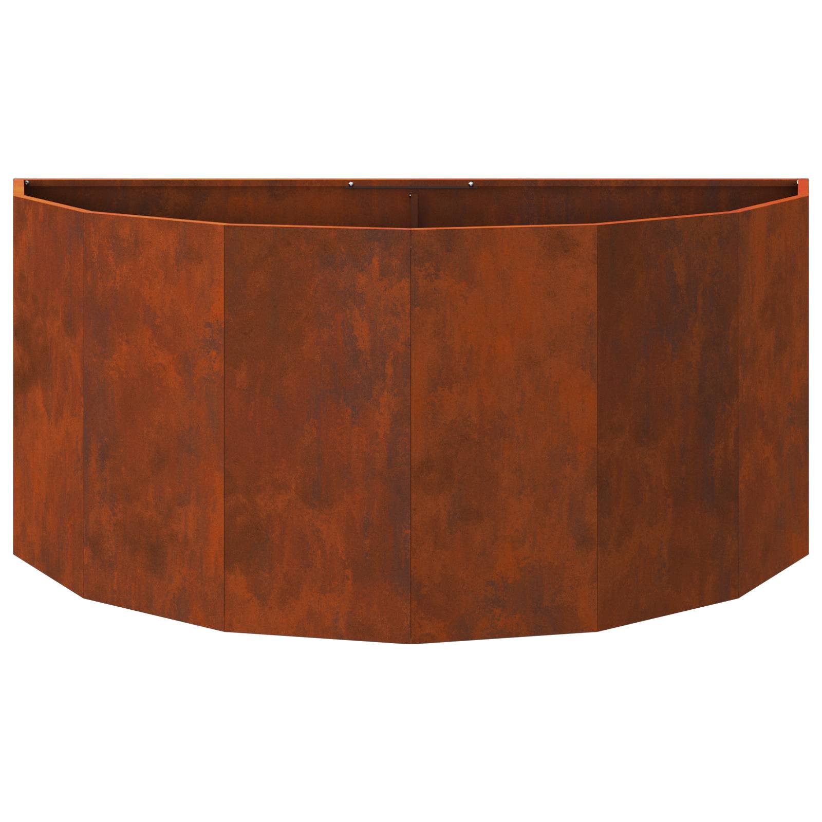 Cvetlično korito Rjav 120 x 60 x 50 cm Vremensko odporno jeklo - slika 6