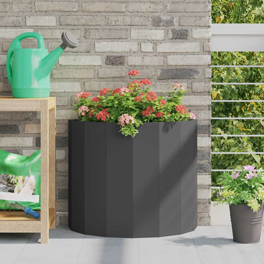 vidaXL Jardinieră Negru 60 x 30 x 50 cm Oțel